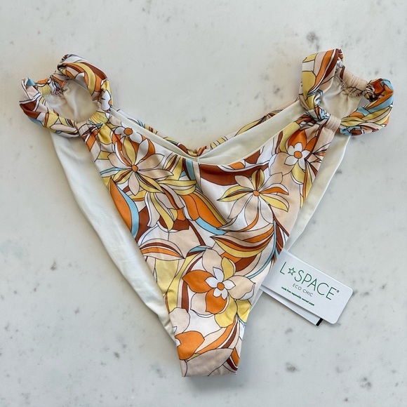 NWT L*Space 2-Pc Set - Mick Asymmetric Top & Jagger Bottom in Soulshine Floral - Picture 6 of 11